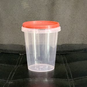 Mini seau en plastique transparent 380ml