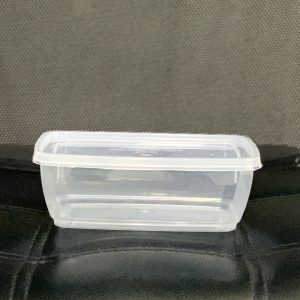 Boîte transparente rectangulaire 475ml