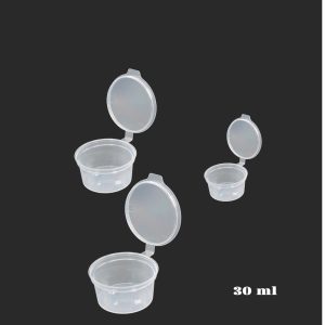 Nos pots de sauce sont conçus pour répondre aux besoins des professionnels de la restauration rapide, des traiteurs et des particuliers. Idéaux pour conditionner et transporter vos sauces, condiments ou petites portions de manière pratique et hygiénique. Disponibles en 30 ml, 50 ml. Avec le Couvercles hermétiques Assurent une fermeture étanche pour éviter les fuites. تم تصميم أوعية الصلصة لدينا لتلبية احتياجات محترفي خدمات الوجبات السريعة، ومقدمي الطعام، والأفراد. مثالية لتعبئة ونقل الصلصات، والتوابل، أو الحصص الصغيرة بطريقة عملية وصحية. متوفرة بسعتي 30 مل و50 مل. مزودة بأغطية محكمة الإغلاق لضمان منع التسرب والحفاظ على المحتويات بأمان.